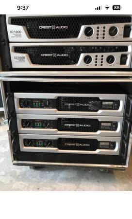 Crest amplifiers brand new cc5500, cc1800, cd3000, cd1500 Brand New! 1