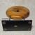Authentic Palecek Handcrafted Wood Donut Disc Sculpture with Stand Modern Decor 17 thumbnail