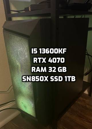 Gaming PC Used 13600KF RTX4070 32G 1