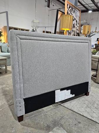 QUEEN Grey Upholstered Headboard *BRAND NEW* 1