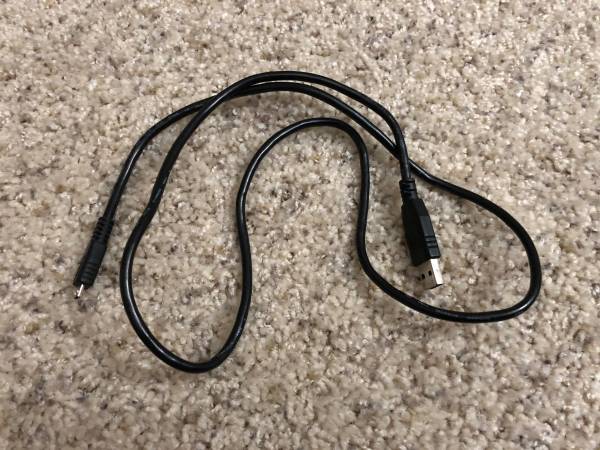 USB Micro Charging Cable 3 Feet (Black) 1
