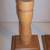VINTAGE PAIR HANDMADE WOODEN OAK RUSTIC Distressed CANDLE HOLDERS 3 thumbnail