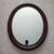 Gorgeous large 33" beautiful wooden oval/oblong mirror 4 thumbnail