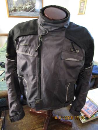 バイクウェア・装備 Fieldsheer motorcycle jacket Fieldsheer Motorcycle Jacket Men's Black & SILVER CE Armor
