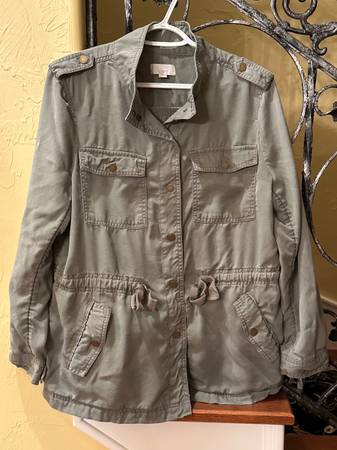 LOFT Military green Utility Jacket 1