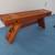 Knotty pine bench, hand made 7 thumbnail