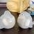 Vintage Otagiri Set of 2 Gray and White Porcelain Fluffy Bird Figurine 4 thumbnail