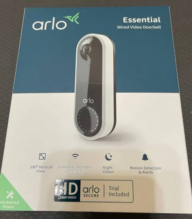 Arlo Essential Wired Video Doorbell 1