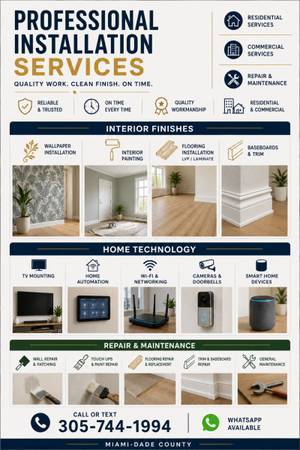 ✅ MIAMI HANDYMAN | REPAIRS • INSTALLATIONS • RENOVATIONS 1