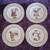 Joy to the world Debbie Mumms 4 dessert/salad stoneware plates from Ma 2 thumbnail
