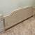 QUEEN bed antique white cane wood headboard footboard cottage French Provi 17 thumbnail