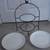 Serving Rack 2 Tier Metal Stand with 2 Dishes 2 thumbnail