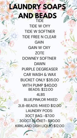 Laundry soap, dish soap and more 1