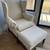 Ethan Allen Milford Wingback Chair and Ottoman 1 thumbnail