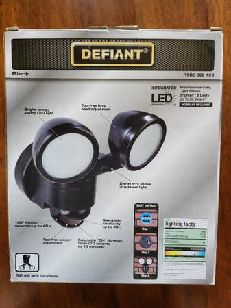 Defiant 1200 Lumen LED motion Security Light 1