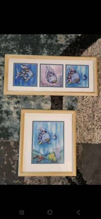 Rainbow Fish Framed Set 1