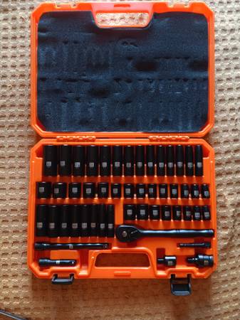 Bourvill 50 piece Deep and standard impact 3/8" socket set 1