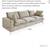 3 Seater Cloud Modular Sectional Sofa 4 thumbnail