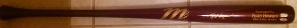 Ryan Howard Marruci Bat with Steiner COA 1