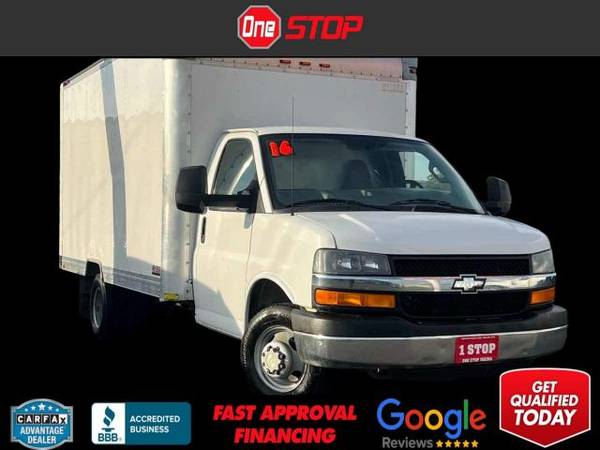 2016 Chevy Chevrolet Express Commercial Cutaway van Summit White 1