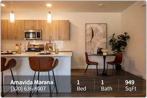 $1,675 / 1br - 949ft2 - Where style meets substance: 1 BR homes up for grabs! (Tucson)63674722033795122