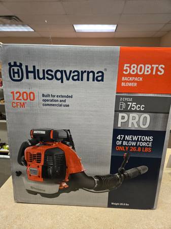 Husqvarna 580BTS Backpack Blower - NEW 1