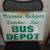 Vintage 2 sided Wisconsin-Michigan coach bus depot sign original 1962 1 thumbnail