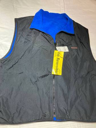 NEW Timberline Colorado Reversible Vest Fleece/Repellent Nylon Water/W 1