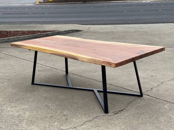 Redwood slab table 1