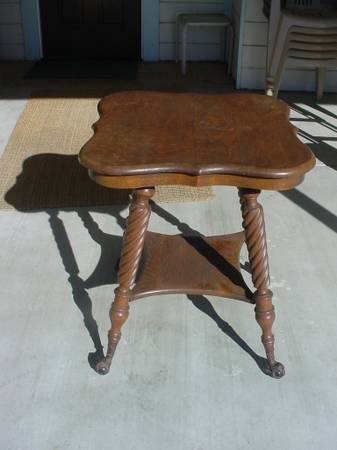 SOLID OAK ball and claw table glass ball feet 1