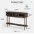 Brown fluted console table 4 thumbnail