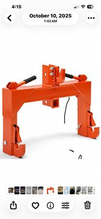 Tractor quick attach for 3 point 1
