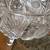 Vintage Patterned Clear Glass Footed Bowl 4 thumbnail