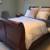 Solid Wood Queen Sleigh Bed - with mattress/box spring 2 thumbnail
