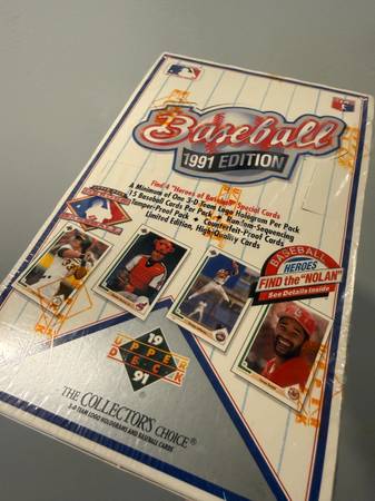 Upper Deck 1991 Edition 'Find the Nolan' Boxes 1