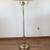 Brass-Plated Floor Lamp with Pleated Shade 60” Tall 4 thumbnail
