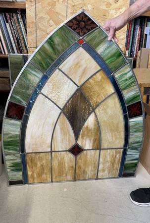 Old church stained glass window 1