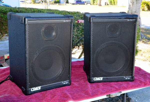 ►►Crate Pro PA Speakers, Surprisingly Loud!...(PRICE IS FOR BOTH) 1
