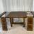 High Extendable Rustic Industrial Dining Table with 8 Chairs ASHLEY 3 thumbnail