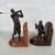 Golfer & Caddie Bronze Tone Epoxy/Resin Cast Vintage Bookends 9 thumbnail