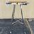 Folding 36” Round Garment Display Retail Rack, Adjustable Height, Casters, All 6 thumbnail