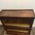 Vintage Edwardian style oak glazed two-shelf bookcase 4 thumbnail