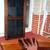Coffee TABLE Inlay SLATE 2 Drawer Storage On Wheels HEAVY Vintage NICE 5 thumbnail