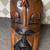 African Mask Wall Hanging. Hand carved 7 thumbnail