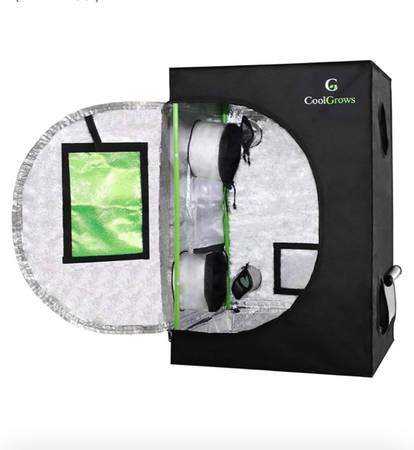 Complete 420 indoor growing tent with light and exhaust fan 1