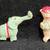 Amigurumi Tiny Vintage Crocheted Elephant & Monkey 1 thumbnail