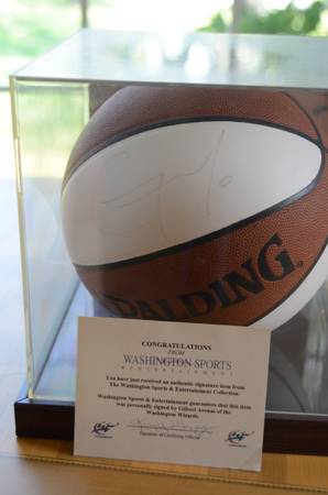 Gilbert Arenas signed basketball w/COA 1