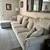 Light Beige Sectional Sofa with Chaise and Pull-Out Ottoman 1 thumbnail