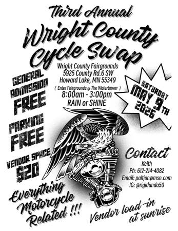 Wright County Cycle Swap,, swap meet space 1