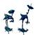 Japanese Candle holders pair Bronze Crane Tortoise lotus Meiji flower 5 thumbnail